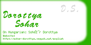 dorottya sohar business card